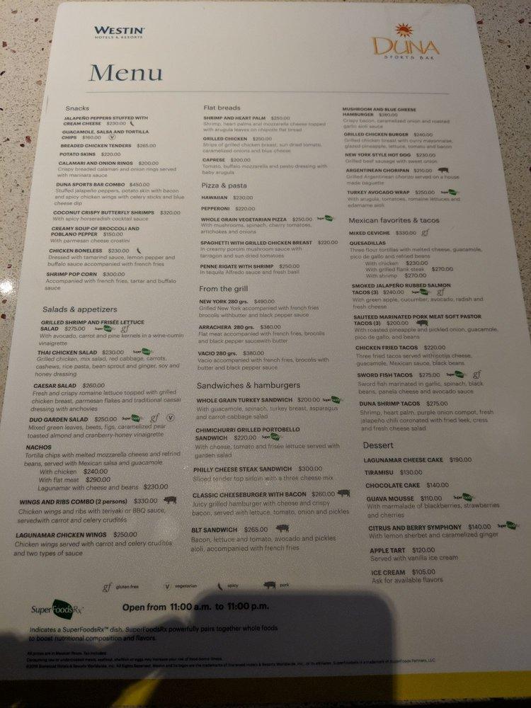 Sports Bar Menu Sports Bar Menu