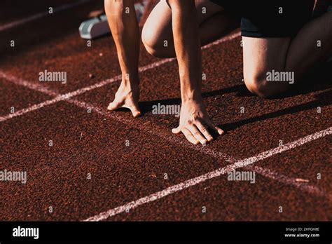 Starting Line Sports And Competition Stock Photo Alamy