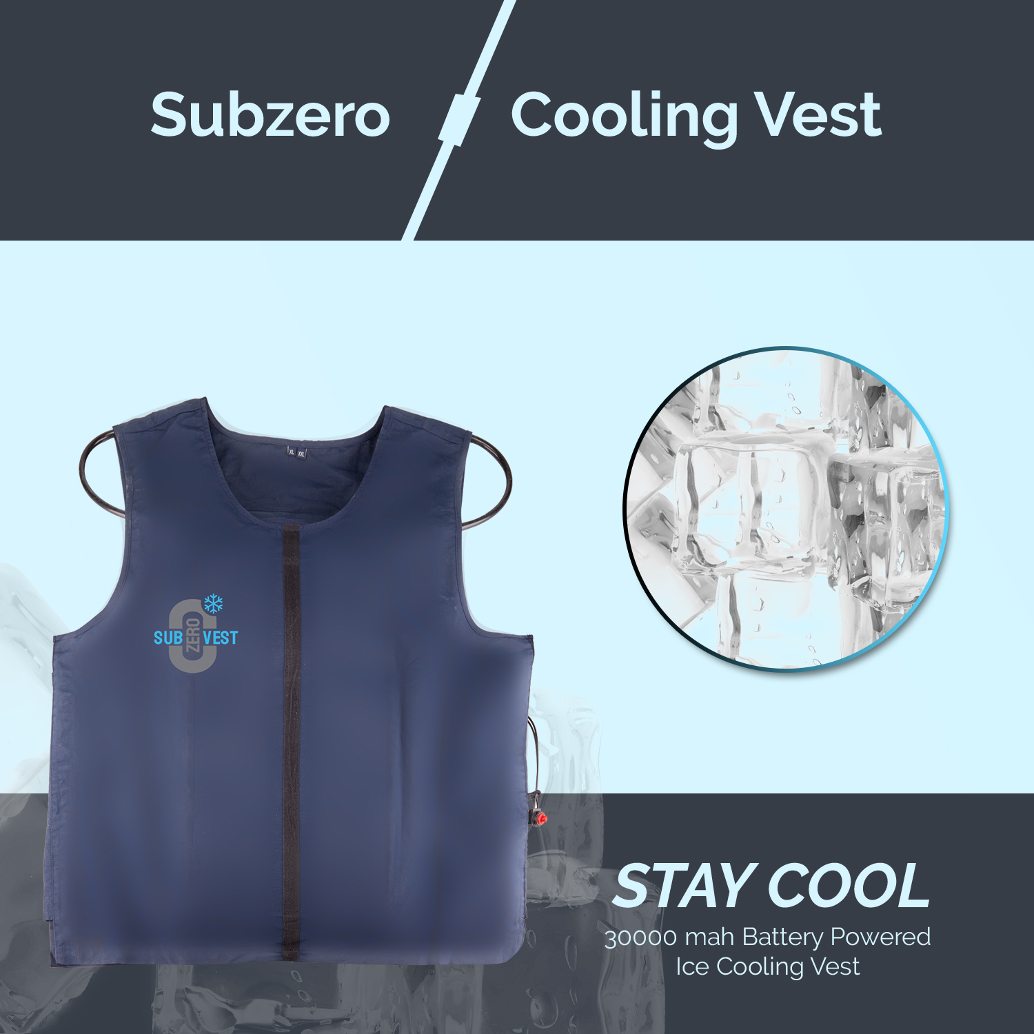 Subzero Vest Core Cooling Vest With Battery Pack And Circulating