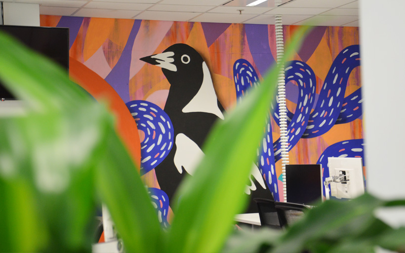 Sydney Office Mural For Isc Sport Happy Decay