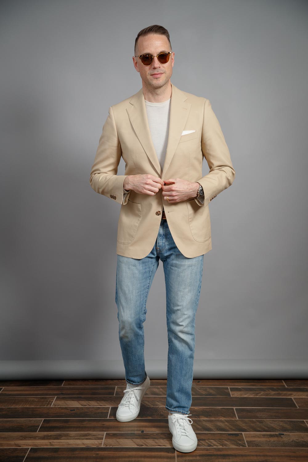 The Surprisingly Versatile Khaki Cotton Blazer Style Unique