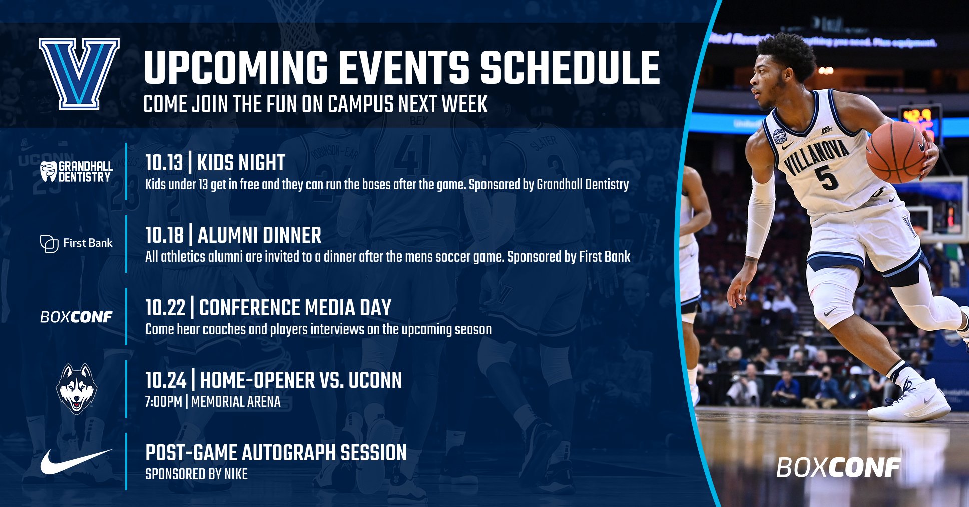 Upcoming Events Graphic Box Out Upcoming Events Graphic Box Out