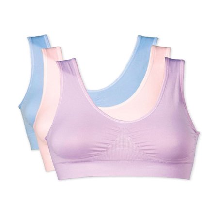 Women S Genie Bra Tm 3 Pack Of Comfort Sports Bras Walmart Com Women S Genie Bra Tm 3 Pack Of Comfort Sports Bras Walmart Com
